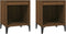 vidaXL - Nachtkastjes - 2 - st - 40x35x50 - cm - bruin - eikenkleur