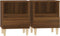 vidaXL - Nachtkastjes - 2 - st - 40x35x50 - cm - bruin - eikenkleur