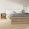 vidaXL - Nachtkastjes - 2 - st - 40x35x50 - cm - gerookt - eikenkleurig