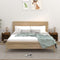 vidaXL - Nachtkastjes - 2 - st - 40x35x50 - cm - gerookt - eikenkleurig