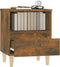 vidaXL - Nachtkastjes - 2 - st - 40x35x50 - cm - gerookt - eikenkleurig
