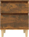 vidaXL - Nachtkastjes - 2 - st - 40x35x50 - cm - gerookt - eikenkleurig