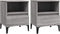 vidaXL - Nachtkastjes - 2 - st - 40x35x50 - cm - grijs - sonoma - eikenkleurig