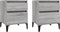 vidaXL - Nachtkastjes - 2 - st - 40x35x50 - cm - grijs - sonoma - eikenkleurig
