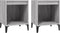 vidaXL - Nachtkastjes - 2 - st - 40x35x50 - cm - grijs - sonoma - eikenkleurig