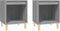 vidaXL - Nachtkastjes - 2 - st - 40x35x50 - cm - grijs - sonoma - eikenkleurig