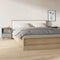 vidaXL - Nachtkastjes - 2 - st - 40x35x50 - cm - grijs - sonoma - eikenkleurig