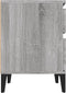 vidaXL - Nachtkastjes - 2 - st - 40x35x50 - cm - grijs - sonoma - eikenkleurig