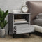 vidaXL - Nachtkastjes - 2 - st - 40x35x50 - cm - grijs - sonoma - eikenkleurig