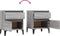 vidaXL - Nachtkastjes - 2 - st - 40x35x50 - cm - grijs - sonoma - eikenkleurig