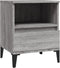 vidaXL - Nachtkastjes - 2 - st - 40x35x50 - cm - grijs - sonoma - eikenkleurig
