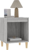 vidaXL - Nachtkastjes - 2 - st - 40x35x50 - cm - grijs - sonoma - eikenkleurig