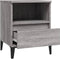 vidaXL - Nachtkastjes - 2 - st - 40x35x50 - cm - grijs - sonoma - eikenkleurig