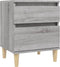 vidaXL - Nachtkastjes - 2 - st - 40x35x50 - cm - grijs - sonoma - eikenkleurig