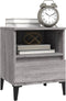 vidaXL - Nachtkastjes - 2 - st - 40x35x50 - cm - grijs - sonoma - eikenkleurig
