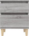 vidaXL - Nachtkastjes - 2 - st - 40x35x50 - cm - grijs - sonoma - eikenkleurig