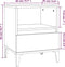 vidaXL - Nachtkastjes - 2 - st - 40x35x50 - cm - hoogglans - wit