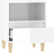 vidaXL - Nachtkastjes - 2 - st - 40x35x50 - cm - hoogglans - wit