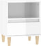 vidaXL - Nachtkastjes - 2 - st - 40x35x50 - cm - hoogglans - wit