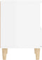 vidaXL - Nachtkastjes - 2 - st - 40x35x50 - cm - hoogglans - wit