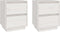 vidaXL - Nachtkastjes - 2 - st - 40x35x50 - cm - massief - grenenhout - wit