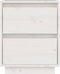 vidaXL - Nachtkastjes - 2 - st - 40x35x50 - cm - massief - grenenhout - wit