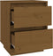 vidaXL - Nachtkastjes - 2 - st - 40x35x50 - cm - massief - grenenhout - honingbruin