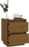 vidaXL - Nachtkastjes - 2 - st - 40x35x50 - cm - massief - grenenhout - honingbruin