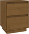 vidaXL - Nachtkastjes - 2 - st - 40x35x50 - cm - massief - grenenhout - honingbruin