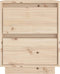 vidaXL - Nachtkastjes - 2 - st - 40x35x50 - cm - massief - grenenhout