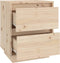 vidaXL - Nachtkastjes - 2 - st - 40x35x50 - cm - massief - grenenhout