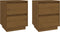 vidaXL - Nachtkastjes - 2 - st - 40x35x50 - cm - massief - grenenhout - honingbruin