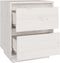 vidaXL - Nachtkastjes - 2 - st - 40x35x50 - cm - massief - grenenhout - wit