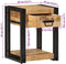 vidaXL - Nachtkastjes - 2 - st - 40x35x50 - cm - massief - ruw - hout - mango