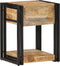 vidaXL - Nachtkastjes - 2 - st - 40x35x50 - cm - massief - ruw - hout - mango
