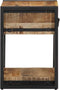 vidaXL - Nachtkastjes - 2 - st - 40x35x50 - cm - massief - ruw - hout - mango