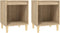 vidaXL - Nachtkastjes - 2 - st - 40x35x50 - cm - sonoma - eikenkleurig