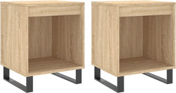 vidaXL - Nachtkastjes - 2 - st - 40x35x50 - cm - sonoma - eikenkleurig