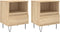 vidaXL - Nachtkastjes - 2 - st - 40x35x50 - cm - sonoma - eikenkleurig