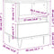 vidaXL - Nachtkastjes - 2 - st - 40x35x50 - cm - sonoma - eikenkleurig