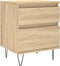vidaXL - Nachtkastjes - 2 - st - 40x35x50 - cm - sonoma - eikenkleurig