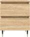 vidaXL - Nachtkastjes - 2 - st - 40x35x50 - cm - sonoma - eikenkleurig