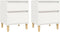 vidaXL - Nachtkastjes - 2 - st - 40x35x50 - cm - wit