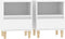 vidaXL - Nachtkastjes - 2 - st - 40x35x50 - cm - wit