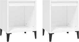 vidaXL - Nachtkastjes - 2 - st - 40x35x50 - cm - wit