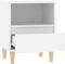 vidaXL - Nachtkastjes - 2 - st - 40x35x50 - cm - wit