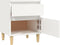 vidaXL - Nachtkastjes - 2 - st - 40x35x50 - cm - wit
