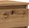 vidaXL - Nachtkastjes - 2 - st - 40x35x50cm - bewerkt - hout - artisanaal - eikenkleur