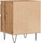 vidaXL - Nachtkastjes - 2 - st - 40x35x50cm - bewerkt - hout - artisanaal - eikenkleur