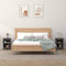 vidaXL - Nachtkastjes - 2 - st - 40x35x55 - cm - massief - grenenhout - grijs
